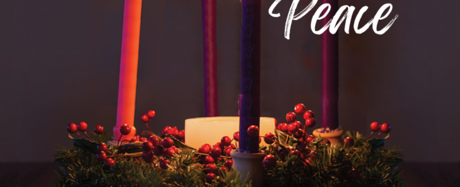 Advent candle of peace